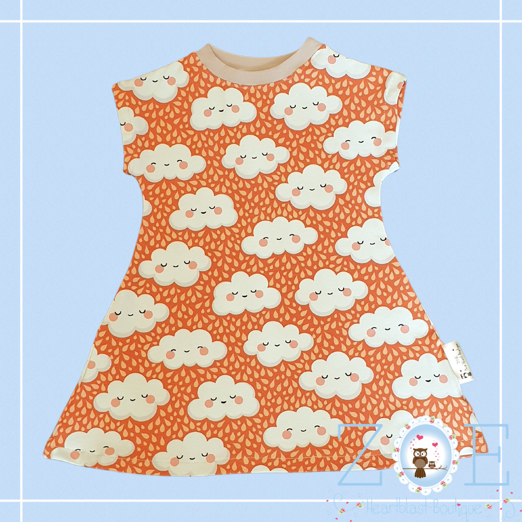 6-12 Months Beach T-Shirt Dress Orange ...